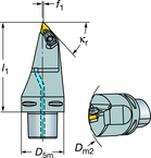 C6-DDMNL-33120-15 Capto® and SL Turning Holder - Industrial Tool & Supply