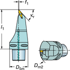 C6-SVMBL-00130-16 Capto® and SL Turning Holder - Industrial Tool & Supply