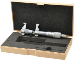 Mitutoyo - 2 to 3 Inch Range, Carbide Satin Chrome Coated, Mechanical Inside Caliper Micrometer - 0.001 Inch Graduation, 0.0004 Inch Accuracy - Industrial Tool & Supply