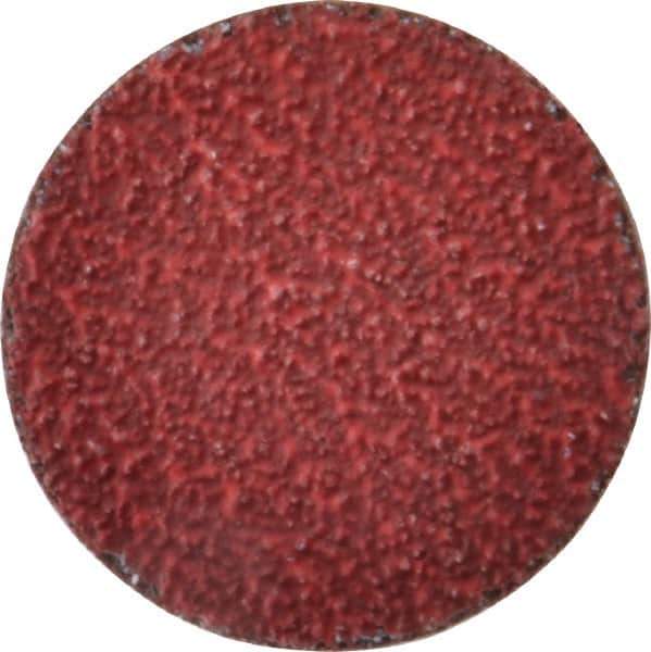 Norton - 2" Disc Diam, 36 Grit, Ceramic Alumina Quick Change Disc - Type R Attaching System, Coated, Red, Very Coarse Grade, 25,000 RPM, R983 Series - Industrial Tool & Supply