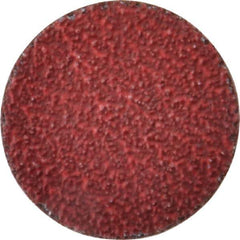 Norton - 2" Disc Diam, 36 Grit, Ceramic Alumina Quick Change Disc - Type R Attaching System, Coated, Red, Very Coarse Grade, 25,000 RPM, R983 Series - Industrial Tool & Supply