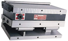 Suburban Tool - 6" Long x 6" Wide x 4-1/4" High, Standard Pole, Steel Sine Plate & Magnetic Chuck Combo - 0.0002" Tolerance, Square to 0.0002", (2) Rails & Handle - Industrial Tool & Supply