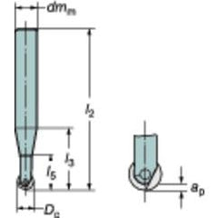 R216F-10A12C-053 CoroMill Ball Nose Finishing - Industrial Tool & Supply