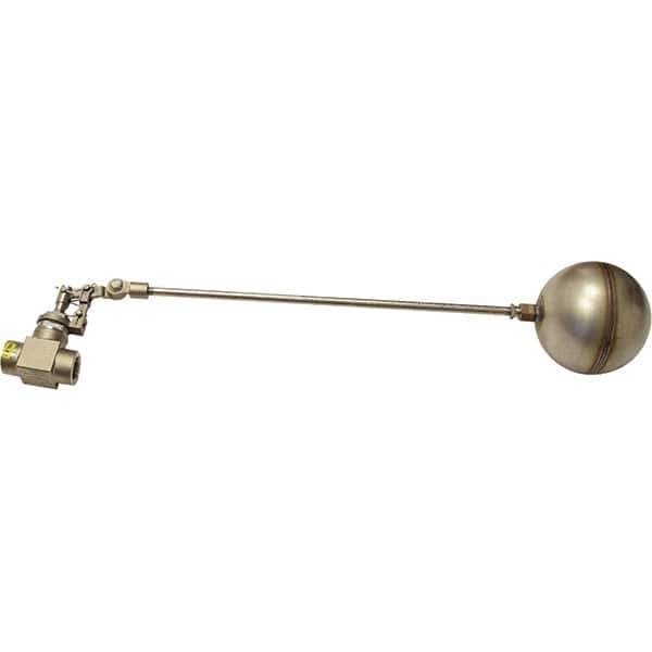 Control Devices - 3/4" Pipe, Stainless Steel, Globe Pattern-Double Seat, Mechanical Float Valve - 100 psi, FIP End Connections - Industrial Tool & Supply