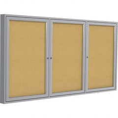 Ghent - Cork Bulletin Boards Style: Enclosed Cork Bulletin Boards Color: Natural Cork - Industrial Tool & Supply