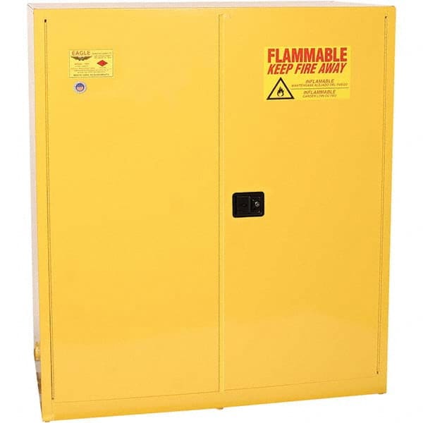 Eagle - Safety Cabinets Hazardous Chemical Type: Flammable and Combustible Liquids Color: Yellow - Industrial Tool & Supply