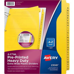 AVERY - Tabs, Indexes & Dividers Indexes & Divider Type: Preprinted Tab Dividers Size: 8 1/2 x 11 - Industrial Tool & Supply