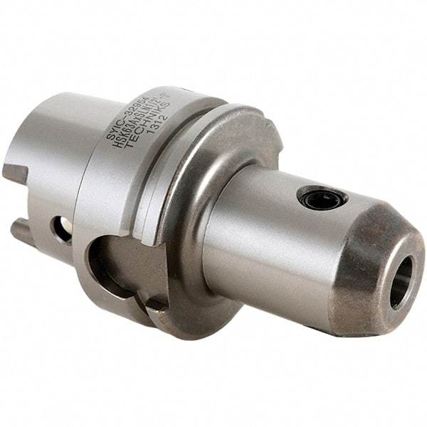Techniks - HSK100A Taper Shank 3/8 Hole End Mill Holder & Adapter - 1" Nose Diam, 6" Projection - Exact Industrial Supply
