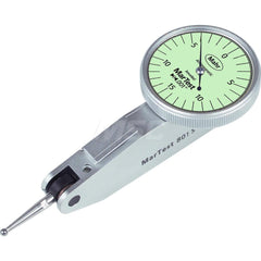 Mahr - Dial Test Indicators; Maximum Measurement (Decimal Inch): 0.0150 ; Maximum Measurement (mm): 0.40 ; Dial Graduation (Decimal Inch): 0.000500 ; Dial Graduation (mm): 0.0127 ; Dial Reading: 15-0-15 ; Dial Diameter (Inch): 1.5 - Exact Industrial Supply