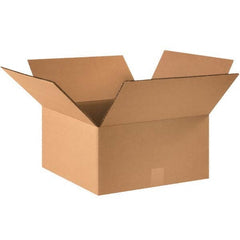 Made in USA - Pack of (15), 16" Wide x 16" Long x 6" High Heavy Duty Corrugated Boxes - Industrial Tool & Supply