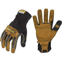 ironCLAD - Size S (7) Goatskin Work Gloves - For Mechanic's & Lifting, Uncoated, Slip-On Cuff, Black, Paired - Industrial Tool & Supply