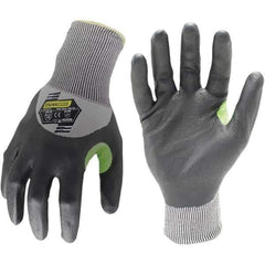 ironCLAD - Size 2XL (11), ANSI Cut Lvl A2, Abrasion Lvl 4, Foam Nitrile Coated Cut Resistant Gloves - 11" Long, Palm & Knuckles Coated, Unlined, Knit Wrist, Gray, Paired - Industrial Tool & Supply