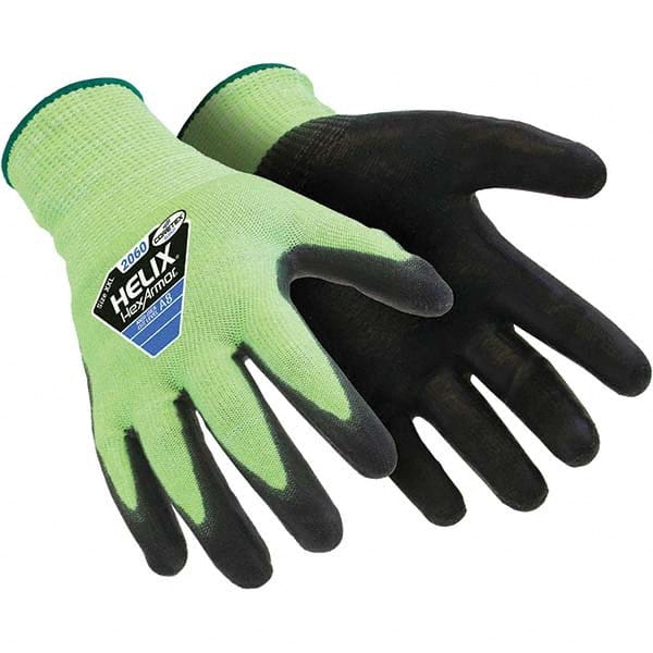 HexArmor - Size S (7), ANSI Cut Lvl A9, Polyurethane Coated Cut Resistant Gloves - Industrial Tool & Supply