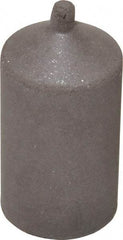 Cratex - 1" Max Diam x 1-3/4" Long, Cone, Rubberized Point - Medium Grade, Silicon Carbide, 1/4" Arbor Hole, Unmounted - Industrial Tool & Supply