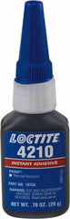 Loctite - 20 Gal Bottle Black Instant Adhesive - 24 hr Full Cure Time - Industrial Tool & Supply