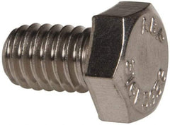 Value Collection - 5/16-18 UNC, 1/2" Length Under Head Hex Head Cap Screw - Fully Threaded, Grade 316 Stainless Steel, Uncoated, 1/2" Hex - Industrial Tool & Supply
