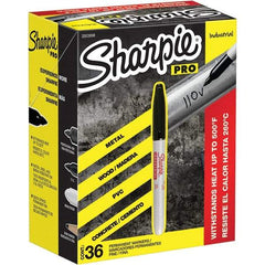 Sharpie - Markers & Paintsticks Type: Permanent Color: Black - Industrial Tool & Supply