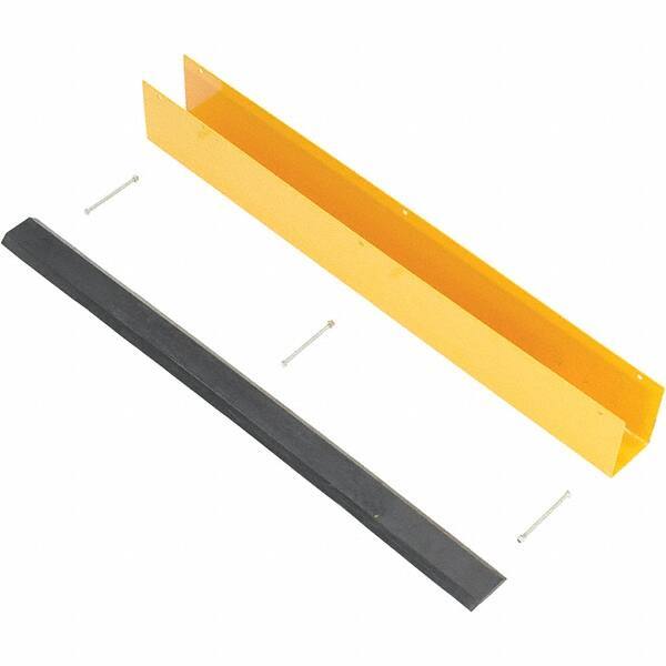 Vestil - 4-7/8" Long, Rubber Rack Guard - Yellow/Black - Industrial Tool & Supply