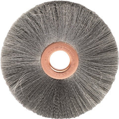 3″ Small Diameter Crimped Wire Wheel, .003″ Steel Fill, 1/2″ Arbor Hole - Industrial Tool & Supply