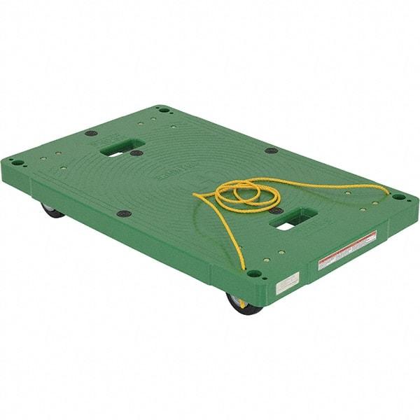Vestil - 500 Lb Capacity Plastic Dolly - 33" Long x 21" Wide - Industrial Tool & Supply
