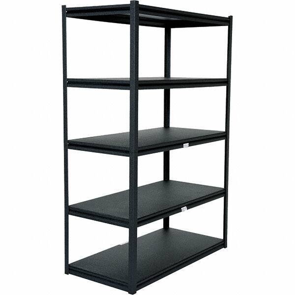 Vestil - 5 Shelf Steel Shelving - 2,000 Lb Capacity, 24" Wide x 72" High x 48" Deep - Industrial Tool & Supply