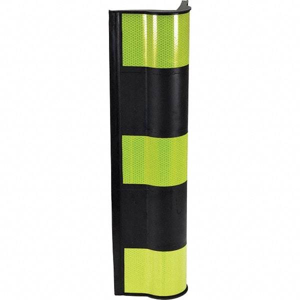 Vestil - Rubber Corner Protectors - Yellow/Black - Industrial Tool & Supply