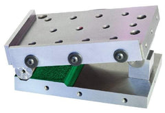 Harig - 4" Long x 6" Wide x 4" High, Precision Steel Sine Plate - Includes 2 Rails - Industrial Tool & Supply