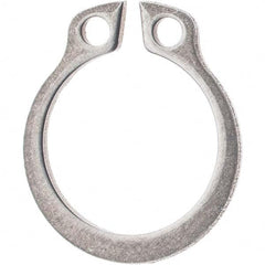 Rotor Clip - 38mm Shaft Diam, 36mm Groove Diam, Stainless Steel Metric External SH Style Retaining Ring - Industrial Tool & Supply
