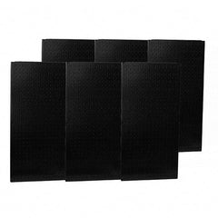 Wall Control - 96" Wide x 32" High Peg Board Storage Board - 6 Panels, Metal, Black - Industrial Tool & Supply