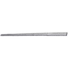 Wall Control - 96" Wide x 2-1/2" High Peg Board Strip - 6 Panels, Galvanized Steel, Metallic - Industrial Tool & Supply