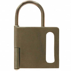 Brady - Lockout Hasps Hasp Type: Hinged Jaw Type: Single Jaw - Industrial Tool & Supply