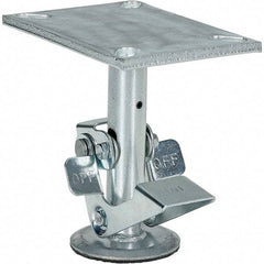 Vestil - 8" Mounting Height, Floor Truck Lock for 6" Diam Caster Wheels - 7" Retracted Clearance - Industrial Tool & Supply