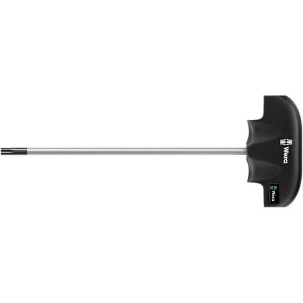 Wera - T8 Torx Driver - 4" Blade Length, 5" OAL, Ergonomic Handle, Chrome Plated Steel - Industrial Tool & Supply