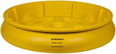 Eagle - 10 Gal Sump, 1,000 Lb Capacity, 1 Drum, Plastic Drum Tray - 6" High - Industrial Tool & Supply