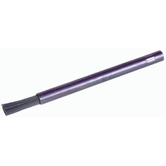 1/4″ Dia Pencil End Brush, .0104″ Stainless Steel Wire Fill, 3/4″ Trim Length, 3-3/4″ Overall Length - Industrial Tool & Supply