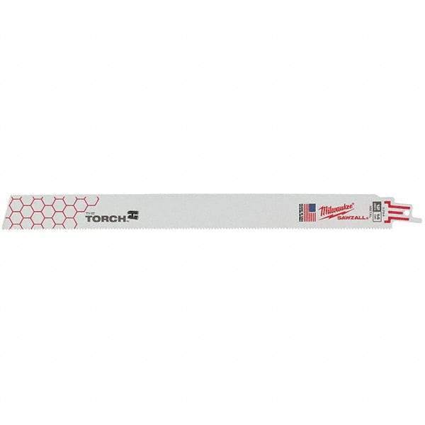 Milwaukee Tool - Reciprocating Saw Blades   Blade Material: Bi-Metal    Blade Length (Inch): 12 - Industrial Tool & Supply