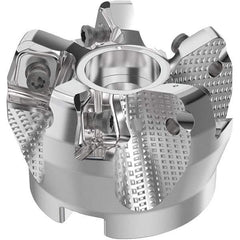 Seco - 2" Cut Diam, 3/4" Arbor Hole, 0.315" Max Depth of Cut, 71° Indexable Chamfer & Angle Face Mill - 5 Inserts, SN.. Insert, Right Hand Cut, 5 Flutes, Through Coolant, Series R220.56 - Industrial Tool & Supply