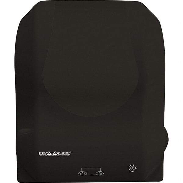 PRO-SOURCE - Hands Free, Plastic Paper Towel Dispenser - 8" x 8" Roll, Black - Industrial Tool & Supply