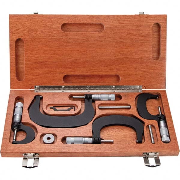 TESA Brown & Sharpe - Mechanical Outside Micrometer Sets Minimum Measurement (Inch): 0 Minimum Measurement (Decimal Inch): 0 - Industrial Tool & Supply
