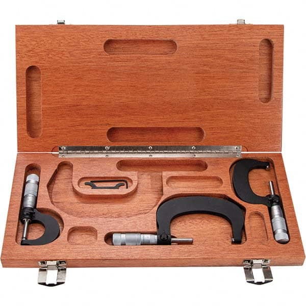 TESA Brown & Sharpe - Mechanical Outside Micrometer Sets Minimum Measurement (Inch): 0 Minimum Measurement (Decimal Inch): 0 - Industrial Tool & Supply