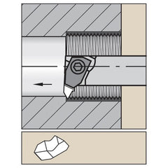 A08NER1 W TopGroove TopThread Boring Bar - Exact Industrial Supply