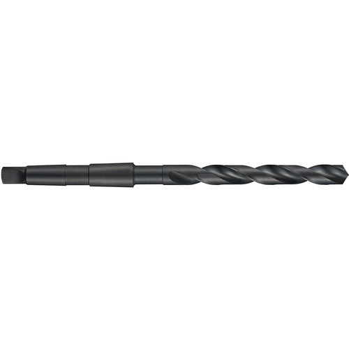 17/64″ HSS 118 Degree Thin Point Taper Shank Drill 4xD DIN 345-Black Oxide - Exact Industrial Supply