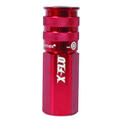 Model A73610DX - Industrial Type D–3/8 Female NPT - Red Anodized - ColorConnex X-Flo Coupler
