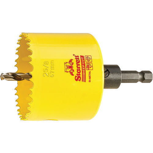 ‎2-5/8″ Bi-Metal Deep Cut Hole Saw - Starrett with Arbor - Industrial Tool & Supply