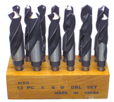 13 Pc. HSS Reduced Shank Drill Set - Industrial Tool & Supply