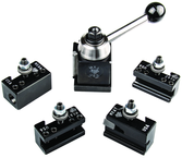 5 Pc Miniature Ultra Precision Toolpost Starter Set - Includes: Ultra Precision Tool Post with Blank "T" Bolt; 1 pc - MXA-1; 1 Pc MXA-2; 1 Pc MXA-4; 1 Pc MXA-7 - Industrial Tool & Supply