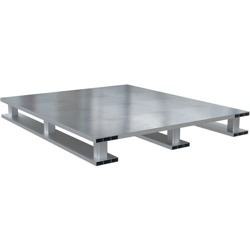 Hvy Duty Alum Solid Top Pallet 4K40 × 48 Skid Bottom - Exact Industrial Supply