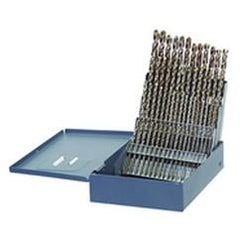 60 Pc. #1 - #60 Wire Gage Cobalt Bronze Oxide Jobber Drill Set - Industrial Tool & Supply