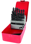 29 Pc. 1/16" - 1/2" by 64ths HSS Surface Treated Jobber Drill Set - Industrial Tool & Supply