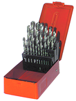 25 Pc. 1mm - 13mm by .5mm HSS Surface Treated Jobber Drill Set - Industrial Tool & Supply